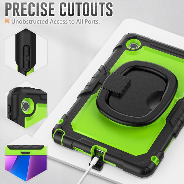 For Lenovo Tab 10.1 TB-311XU/FU D Type Silicone Hybrid PC Tablet Case with Handle Holder