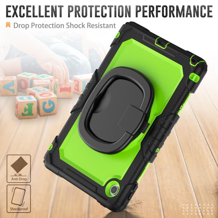 For Lenovo Tab 10.1 TB-311XU/FU D Type Silicone Hybrid PC Tablet Case with Handle Holder