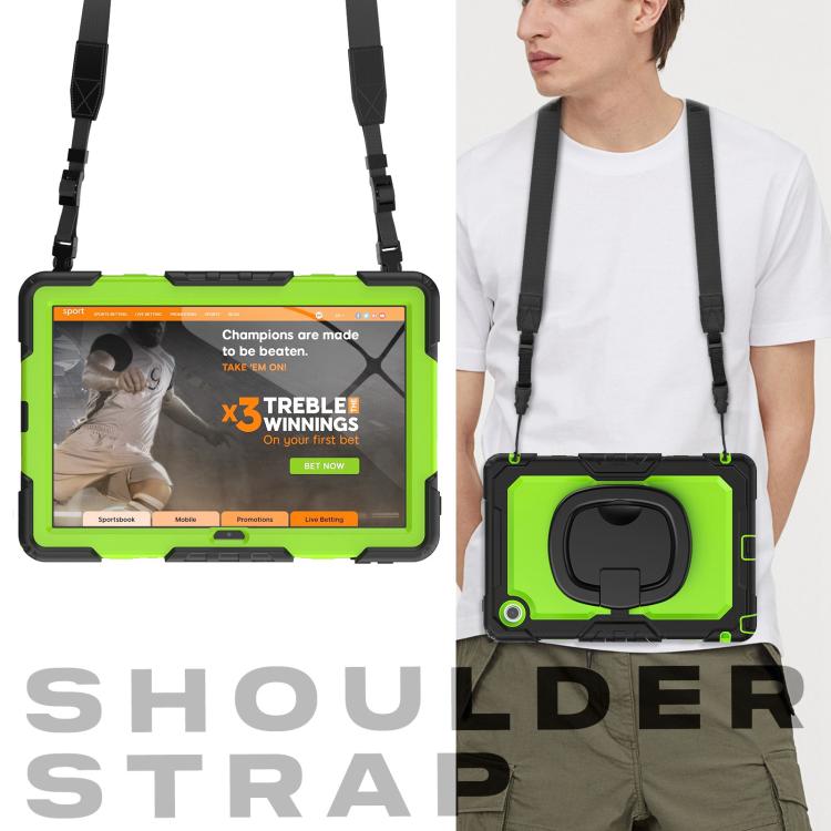 For Lenovo Tab 10.1 TB-311XU/FU D Type Silicone Hybrid PC Tablet Case with Handle Holder