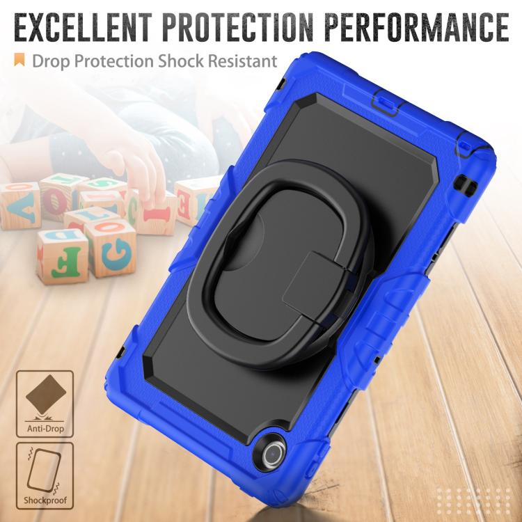 For Lenovo Tab 10.1 TB-311XU/FU D Type Silicone Hybrid PC Tablet Case with Handle Holder