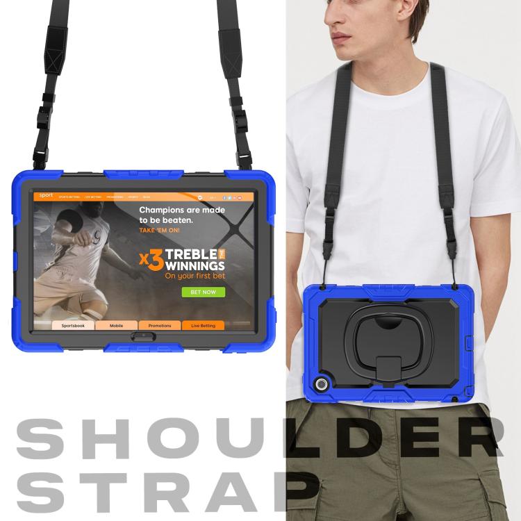 For Lenovo Tab 10.1 TB-311XU/FU D Type Silicone Hybrid PC Tablet Case with Handle Holder