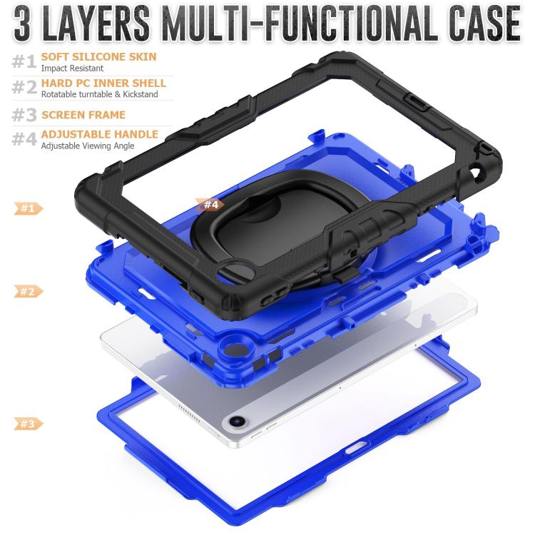 For Lenovo Tab 10.1 TB-311XU/FU D Type Silicone Hybrid PC Tablet Case with Handle Holder