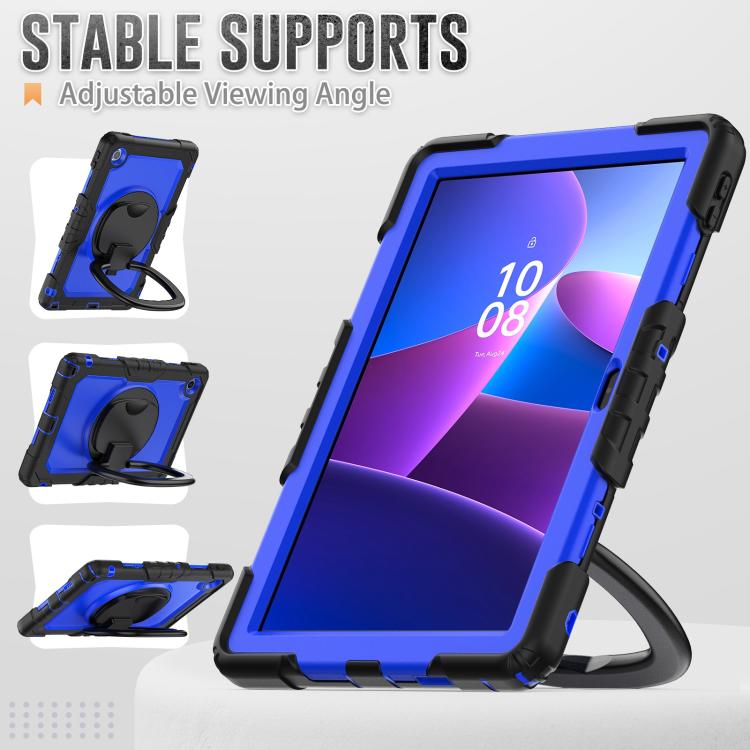 For Lenovo Tab 10.1 TB-311XU/FU D Type Silicone Hybrid PC Tablet Case with Handle Holder