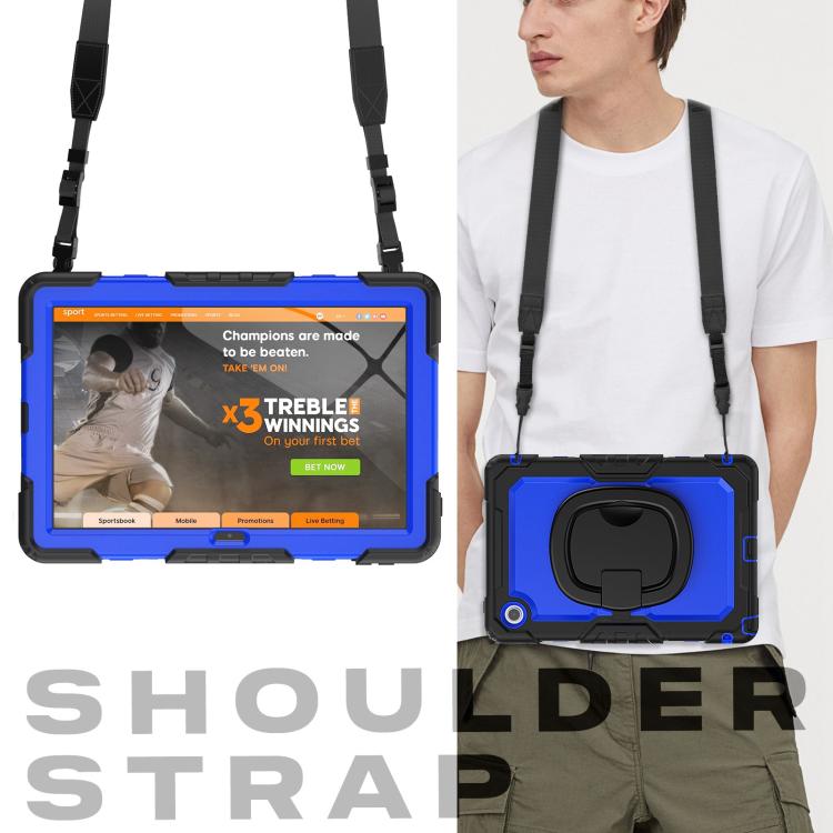 For Lenovo Tab 10.1 TB-311XU/FU D Type Silicone Hybrid PC Tablet Case with Handle Holder