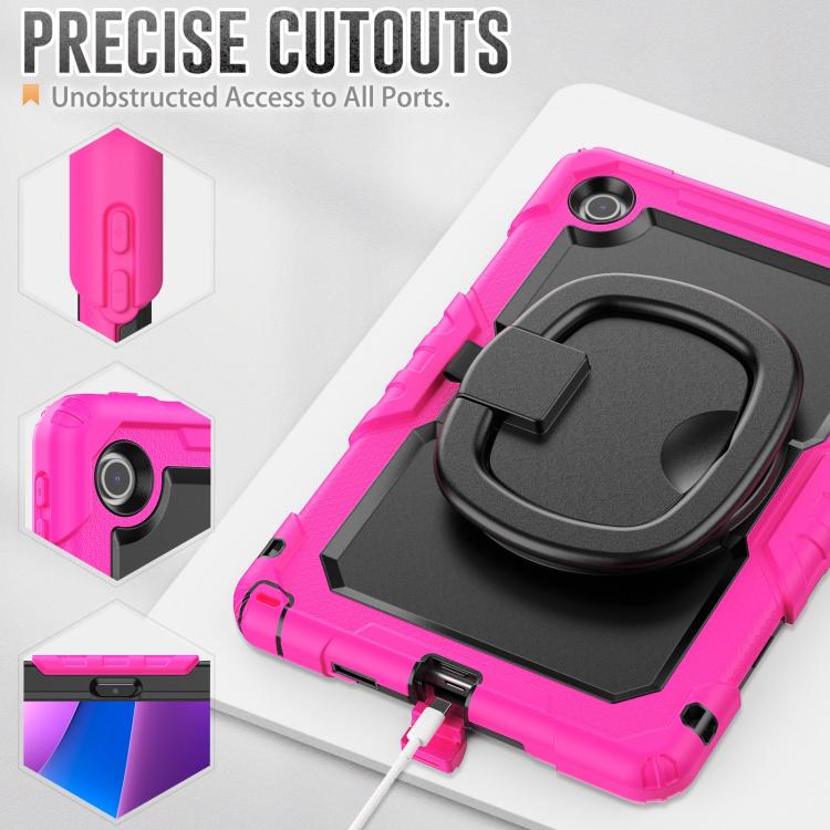 For Lenovo Tab 10.1 TB-311XU/FU D Type Silicone Hybrid PC Tablet Case with Handle Holder