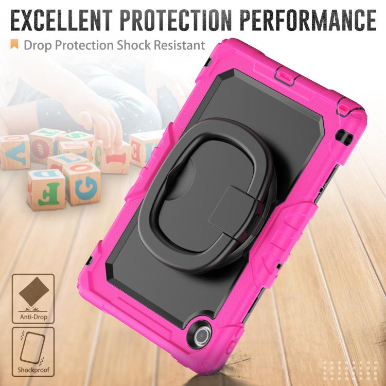 For Lenovo Tab 10.1 TB-311XU/FU D Type Silicone Hybrid PC Tablet Case with Handle Holder