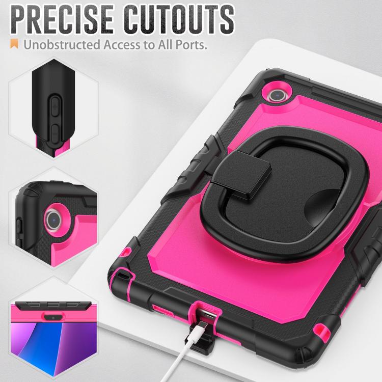 For Lenovo Tab 10.1 TB-311XU/FU D Type Silicone Hybrid PC Tablet Case with Handle Holder