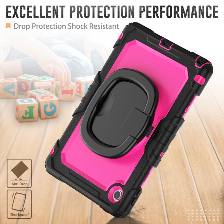 For Lenovo Tab 10.1 TB-311XU/FU D Type Silicone Hybrid PC Tablet Case with Handle Holder