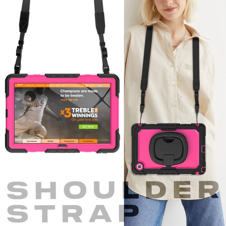For Lenovo Tab 10.1 TB-311XU/FU D Type Silicone Hybrid PC Tablet Case with Handle Holder