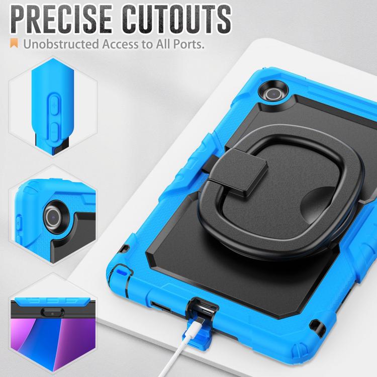 For Lenovo Tab 10.1 TB-311XU/FU D Type Silicone Hybrid PC Tablet Case with Handle Holder