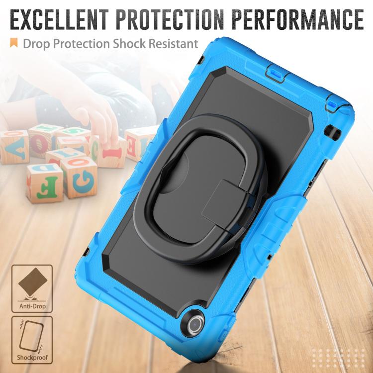 For Lenovo Tab 10.1 TB-311XU/FU D Type Silicone Hybrid PC Tablet Case with Handle Holder
