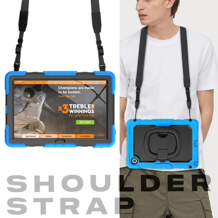 For Lenovo Tab 10.1 TB-311XU/FU D Type Silicone Hybrid PC Tablet Case with Handle Holder