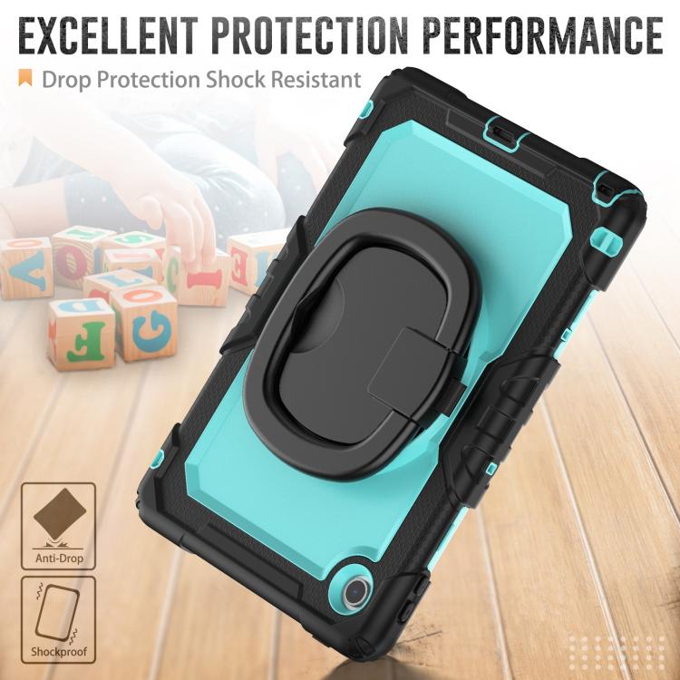 For Lenovo Tab 10.1 TB-311XU/FU D Type Silicone Hybrid PC Tablet Case with Handle Holder
