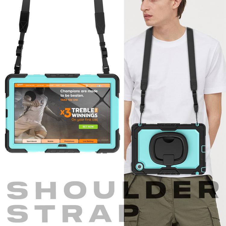 For Lenovo Tab 10.1 TB-311XU/FU D Type Silicone Hybrid PC Tablet Case with Handle Holder