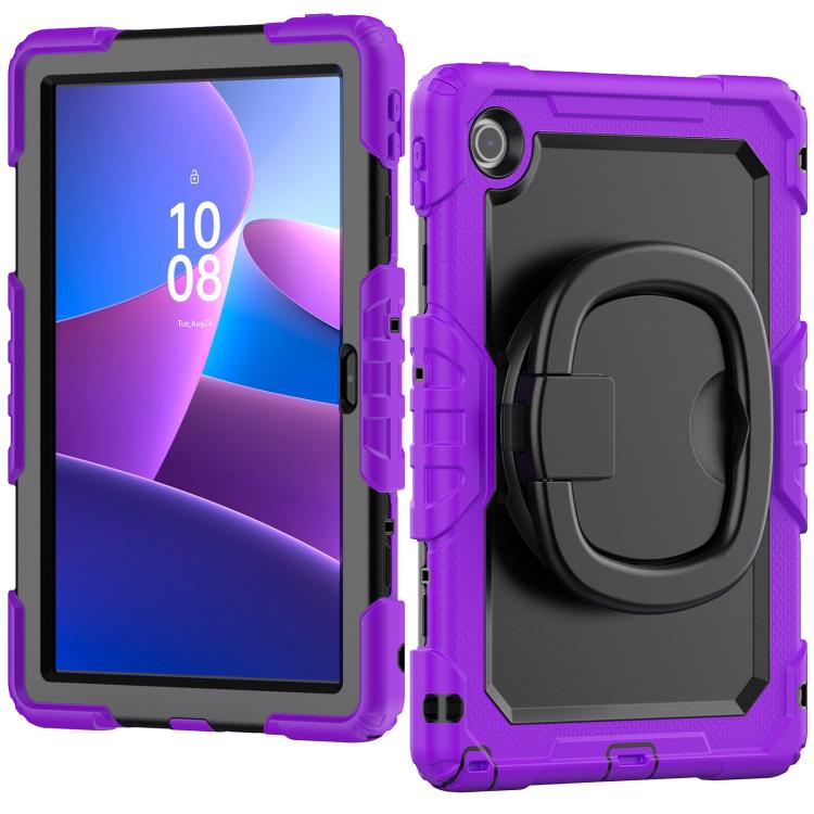 For Lenovo Tab 10.1 TB-311XU/FU D Type Silicone Hybrid PC Tablet Case with Handle Holder