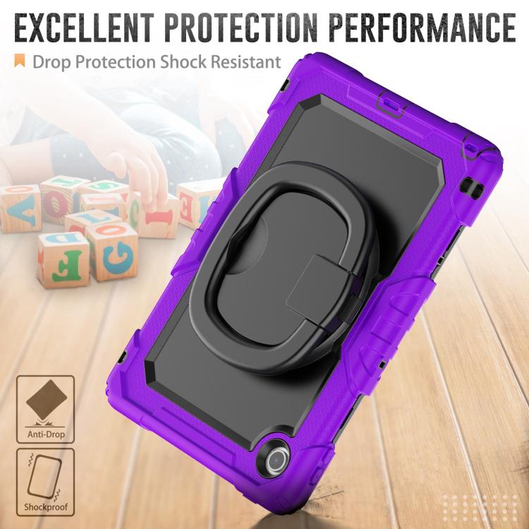 For Lenovo Tab 10.1 TB-311XU/FU D Type Silicone Hybrid PC Tablet Case with Handle Holder