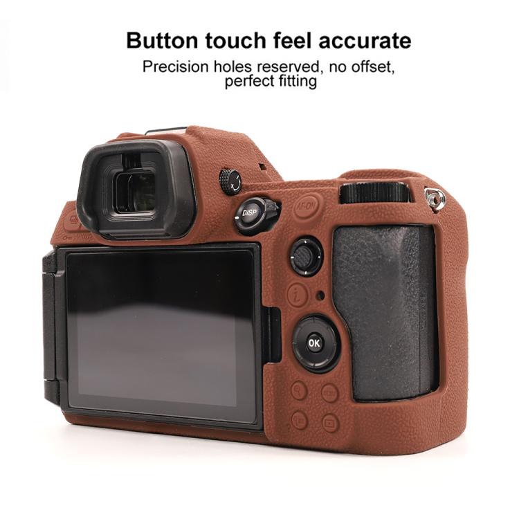 For Nikon Z6III Litchi Texture Soft Silicone Protective Case