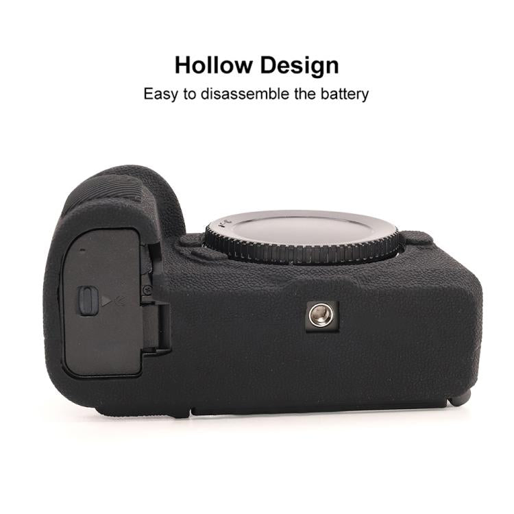 For Nikon Z6III Litchi Texture Soft Silicone Protective Case