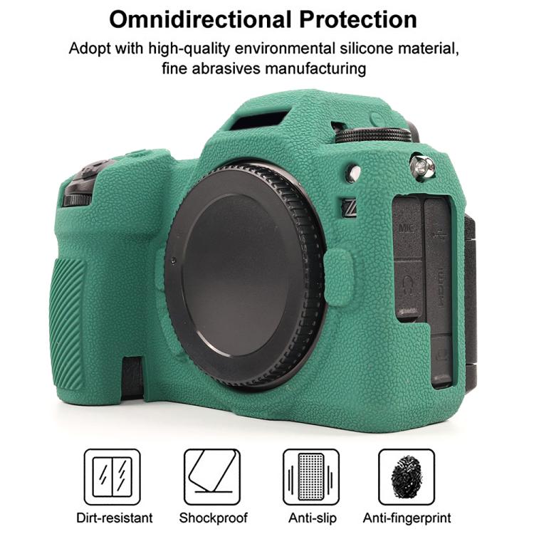 For Nikon Z6III Litchi Texture Soft Silicone Protective Case