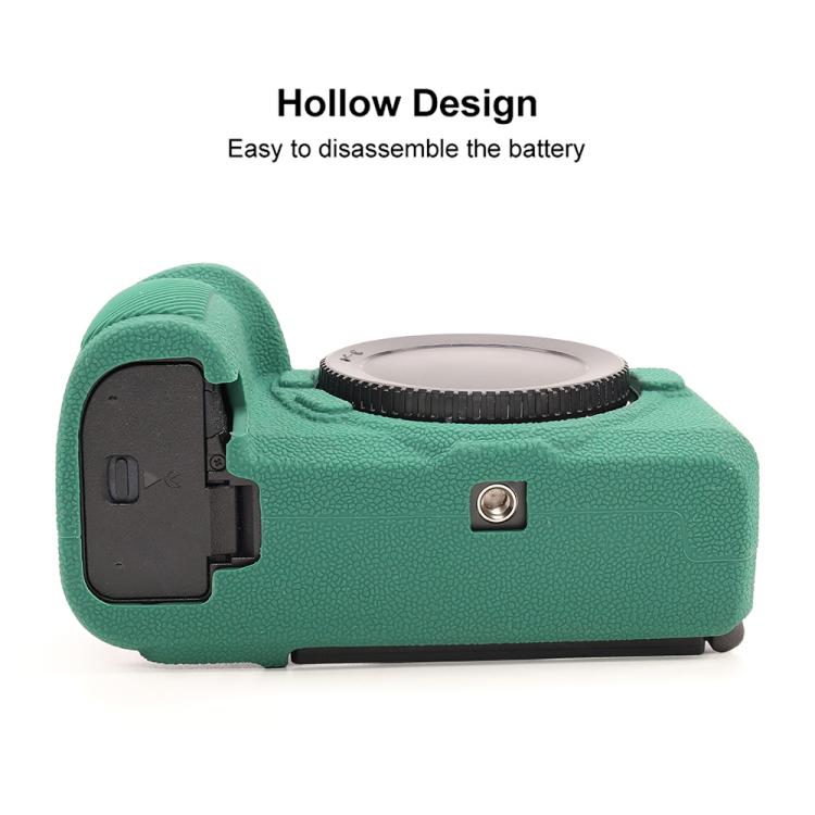 For Nikon Z6III Litchi Texture Soft Silicone Protective Case
