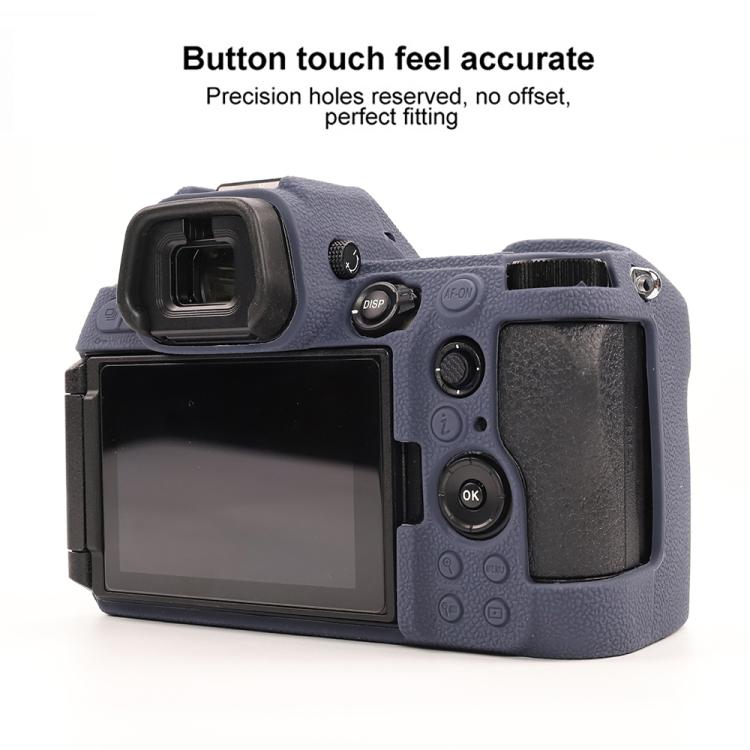 For Nikon Z6III Litchi Texture Soft Silicone Protective Case
