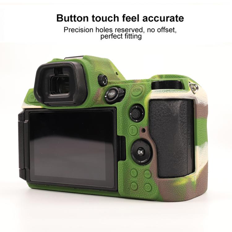 For Nikon Z6III Litchi Texture Soft Silicone Protective Case