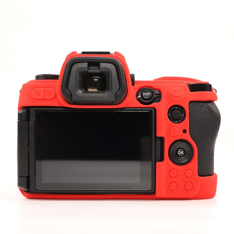 For Nikon Z6III Litchi Texture Soft Silicone Protective Case
