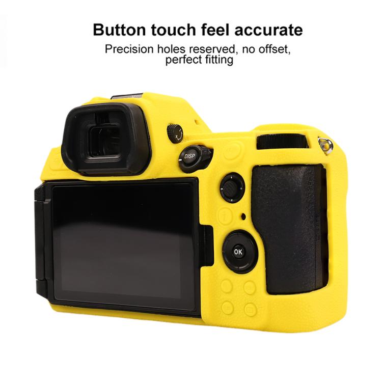 For Nikon Z6III Litchi Texture Soft Silicone Protective Case