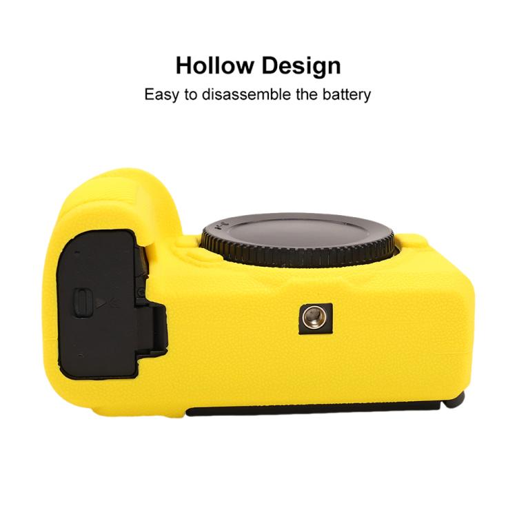 For Nikon Z6III Litchi Texture Soft Silicone Protective Case