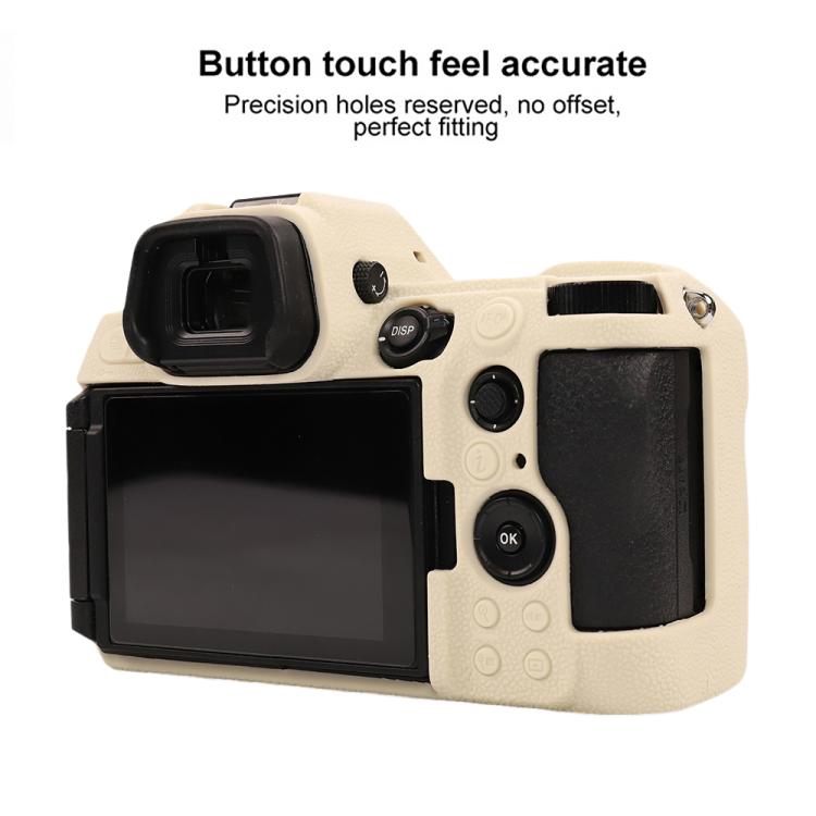 For Nikon Z6III Litchi Texture Soft Silicone Protective Case