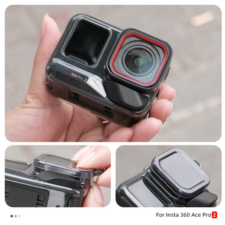 For Insta360 Ace / Ace Pro / Pro 2 Body Soft TPU Protective Case with Lens Cover
