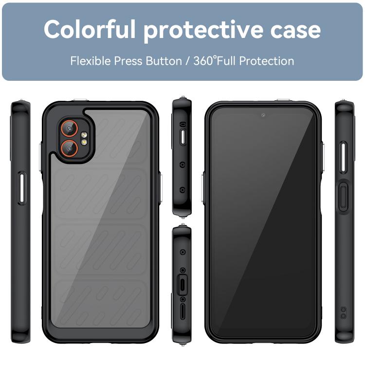 For Samsung Galaxy Xcover 7 Pro Colorful Series Acrylic Hybrid TPU Phone Case