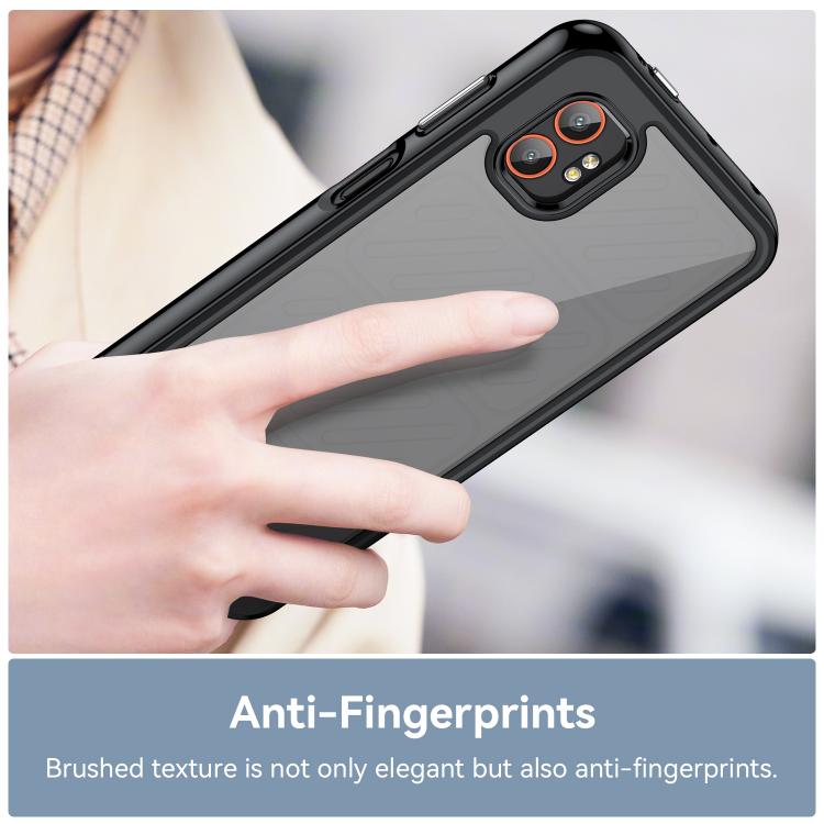 For Samsung Galaxy Xcover 7 Pro Colorful Series Acrylic Hybrid TPU Phone Case