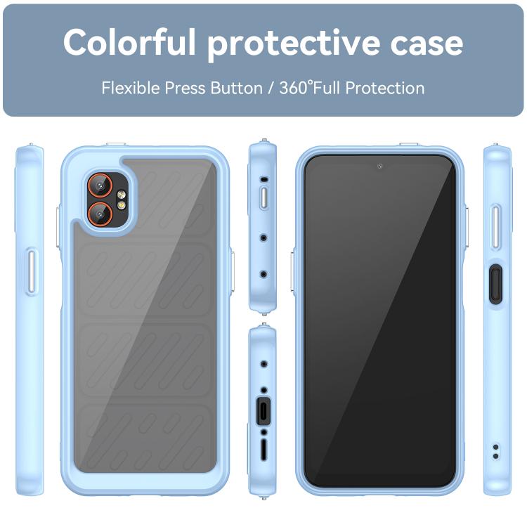 For Samsung Galaxy Xcover 7 Pro Colorful Series Acrylic Hybrid TPU Phone Case