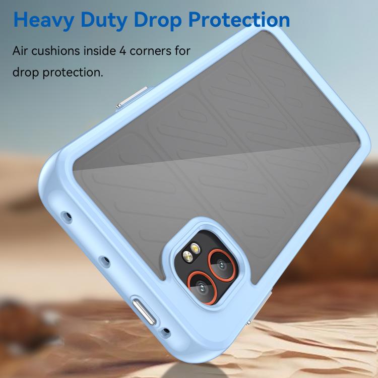 For Samsung Galaxy Xcover 7 Pro Colorful Series Acrylic Hybrid TPU Phone Case