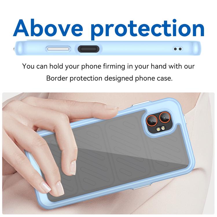 For Samsung Galaxy Xcover 7 Pro Colorful Series Acrylic Hybrid TPU Phone Case