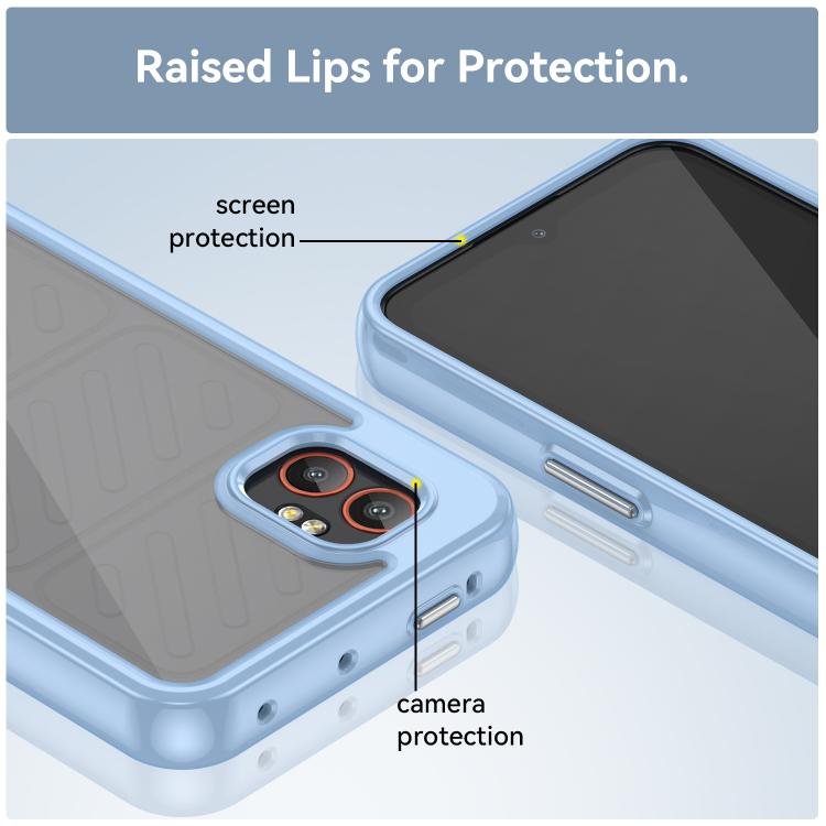 For Samsung Galaxy Xcover 7 Pro Colorful Series Acrylic Hybrid TPU Phone Case
