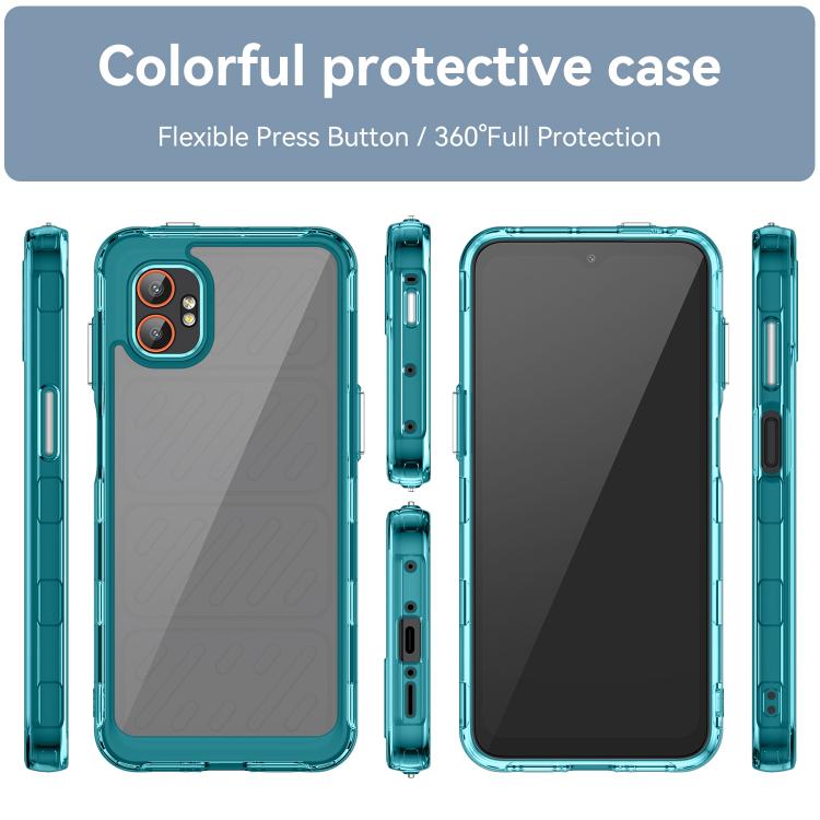 For Samsung Galaxy Xcover 7 Pro Colorful Series Acrylic Hybrid TPU Phone Case