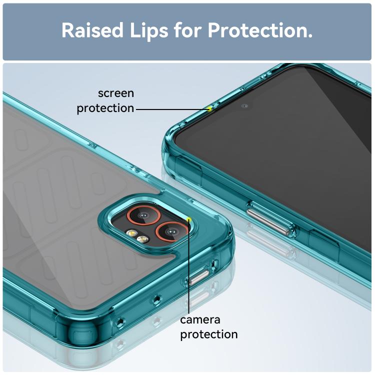 For Samsung Galaxy Xcover 7 Pro Colorful Series Acrylic Hybrid TPU Phone Case