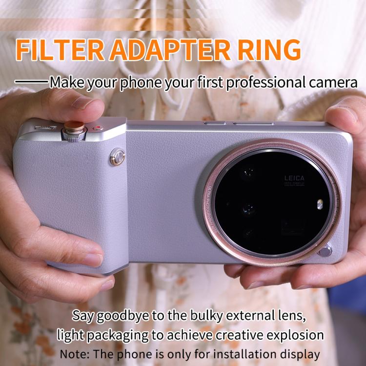 For Xiaomi 15 Ultra Gilded Gray JSR Aluminum Camera Lens Adapter Ring for Phone Case