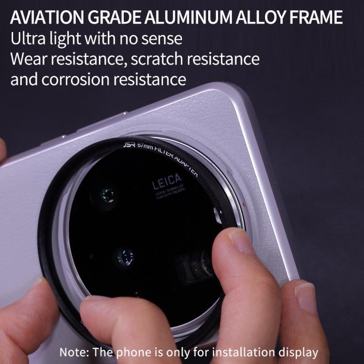 For Xiaomi 15 Ultra Gilded Gray JSR Aluminum Camera Lens Adapter Ring for Phone Case