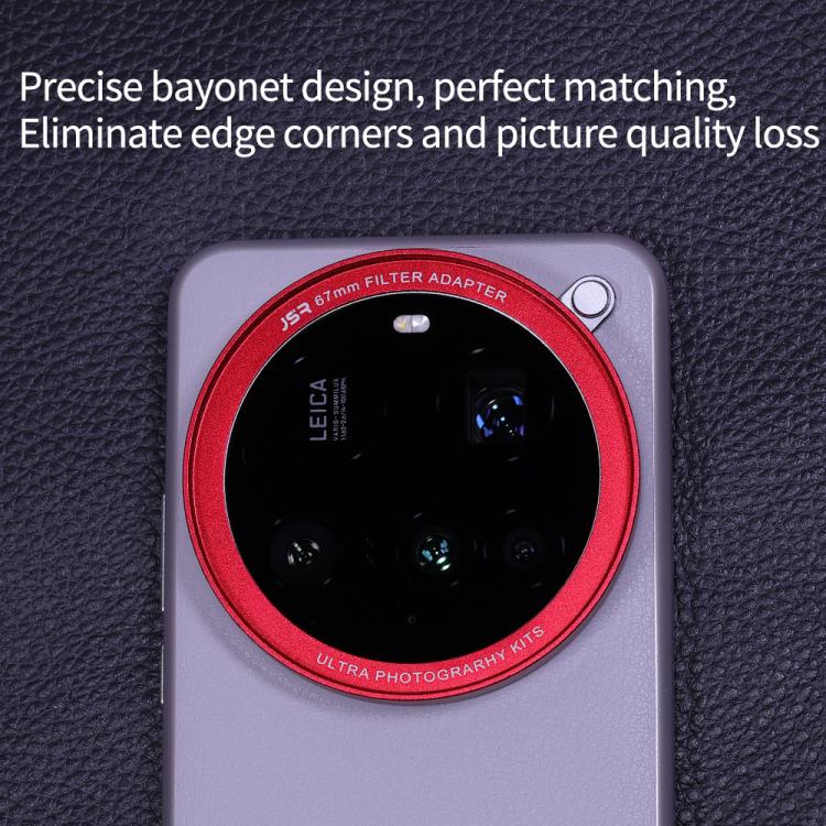 For Xiaomi 15 Ultra Gilded Gray JSR Aluminum Camera Lens Adapter Ring for Phone Case
