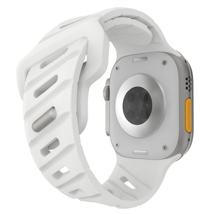 For Apple Watch 46mm / 49mm / 45mm / 44mm Slanted Hole Silicone Watch Band