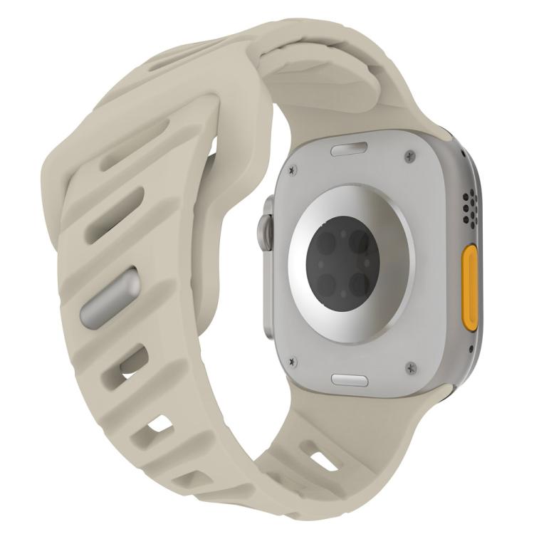 For Apple Watch 46mm / 49mm / 45mm / 44mm Slanted Hole Silicone Watch Band