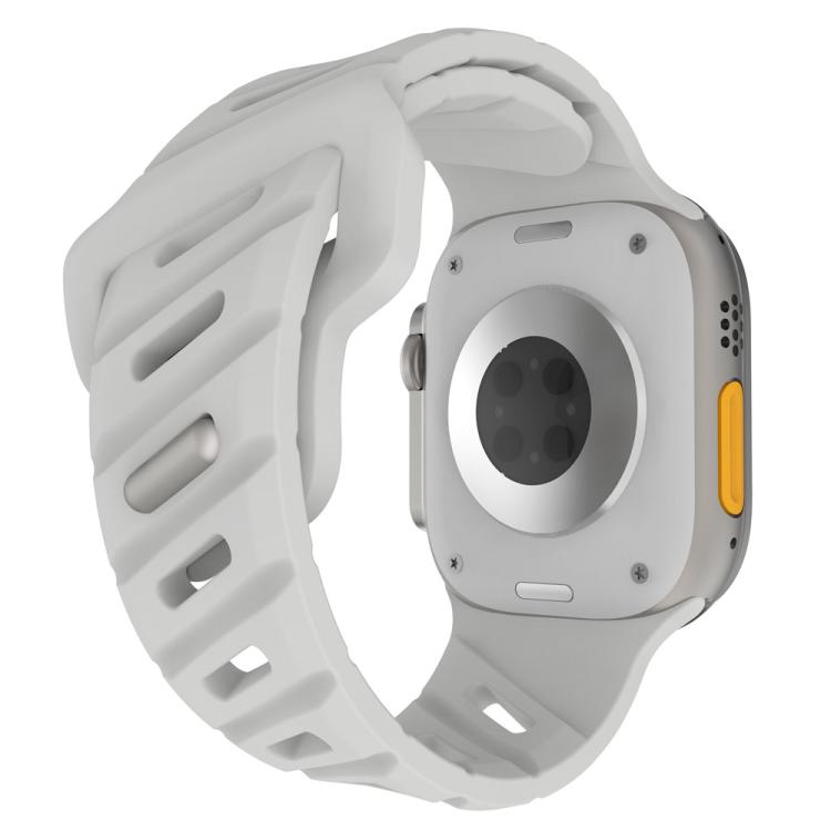 For Apple Watch 46mm / 49mm / 45mm / 44mm Slanted Hole Silicone Watch Band
