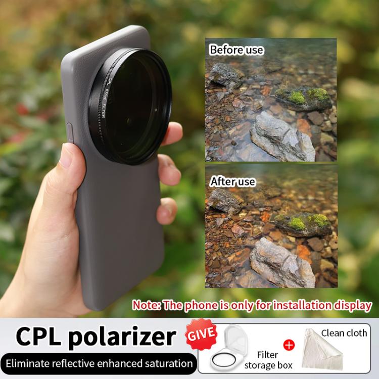 For Xiaomi 15 Ultra JSR Phone Lens Filter, Filter:CPL