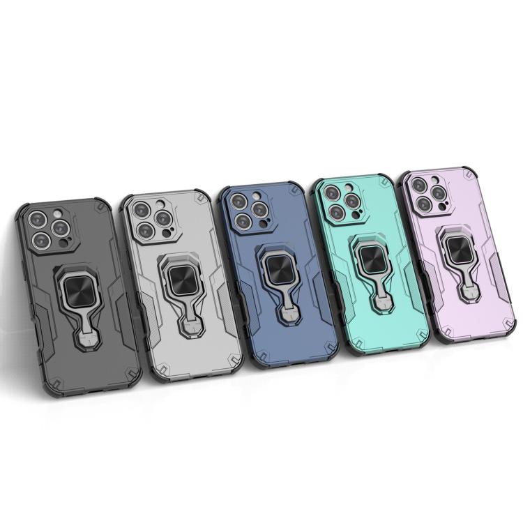 For iPhone 16 Pro Max Metal Kickstand TPU Hybrid PC Phone Case