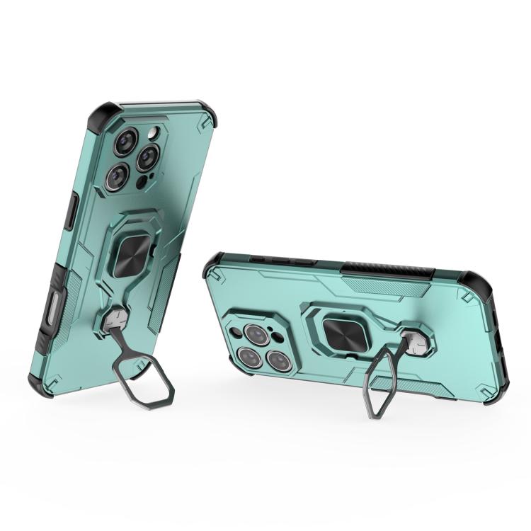 For iPhone 16 Pro Max Metal Kickstand TPU Hybrid PC Phone Case