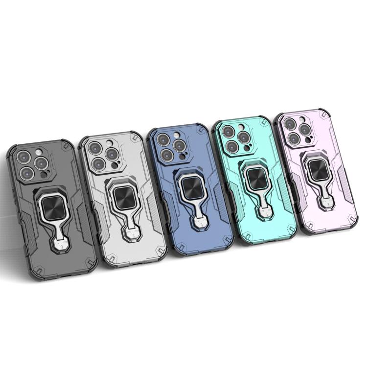 For iPhone 16 Pro Metal Kickstand TPU Hybrid PC Phone Case