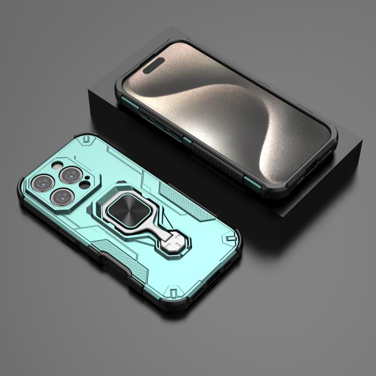 For iPhone 16 Pro Metal Kickstand TPU Hybrid PC Phone Case